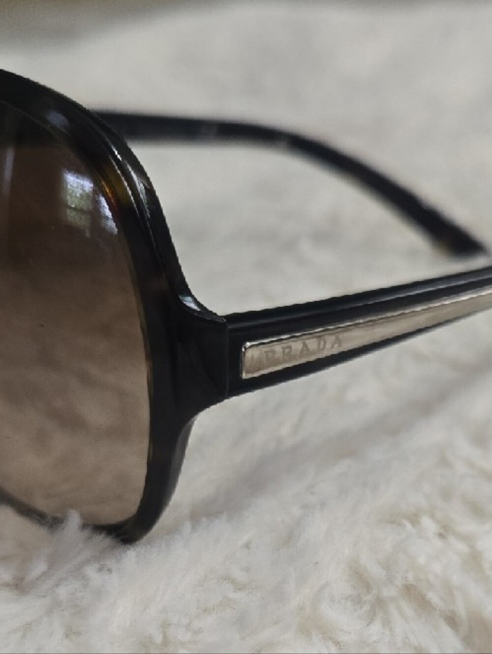 Prada Oversized Brown Gradient Women's Sunglasses - Picture 2 of 5
